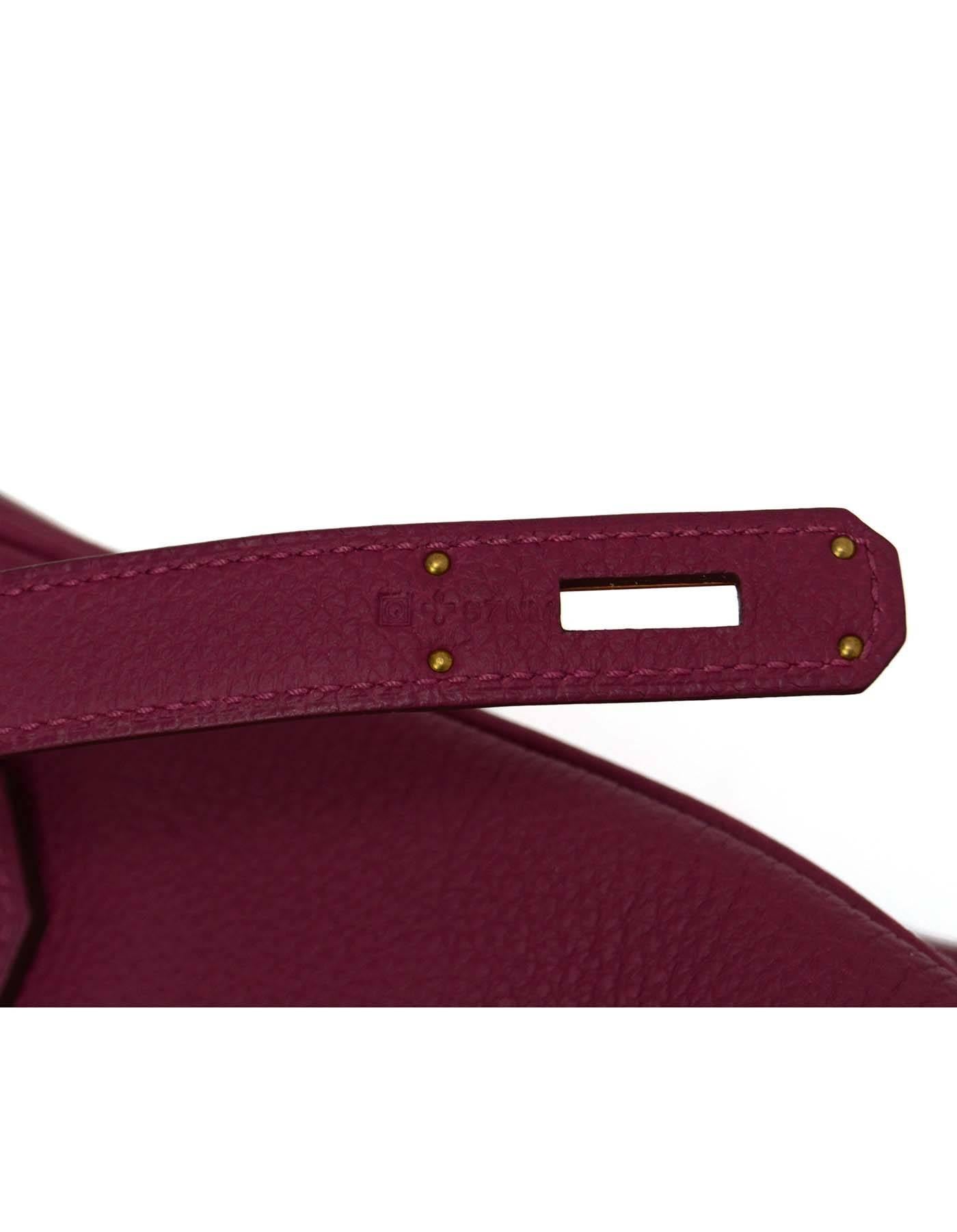 Hermes LIKE NEW Violet Tosca Togo Leather 35cm Birkin Bag w/ Box 2