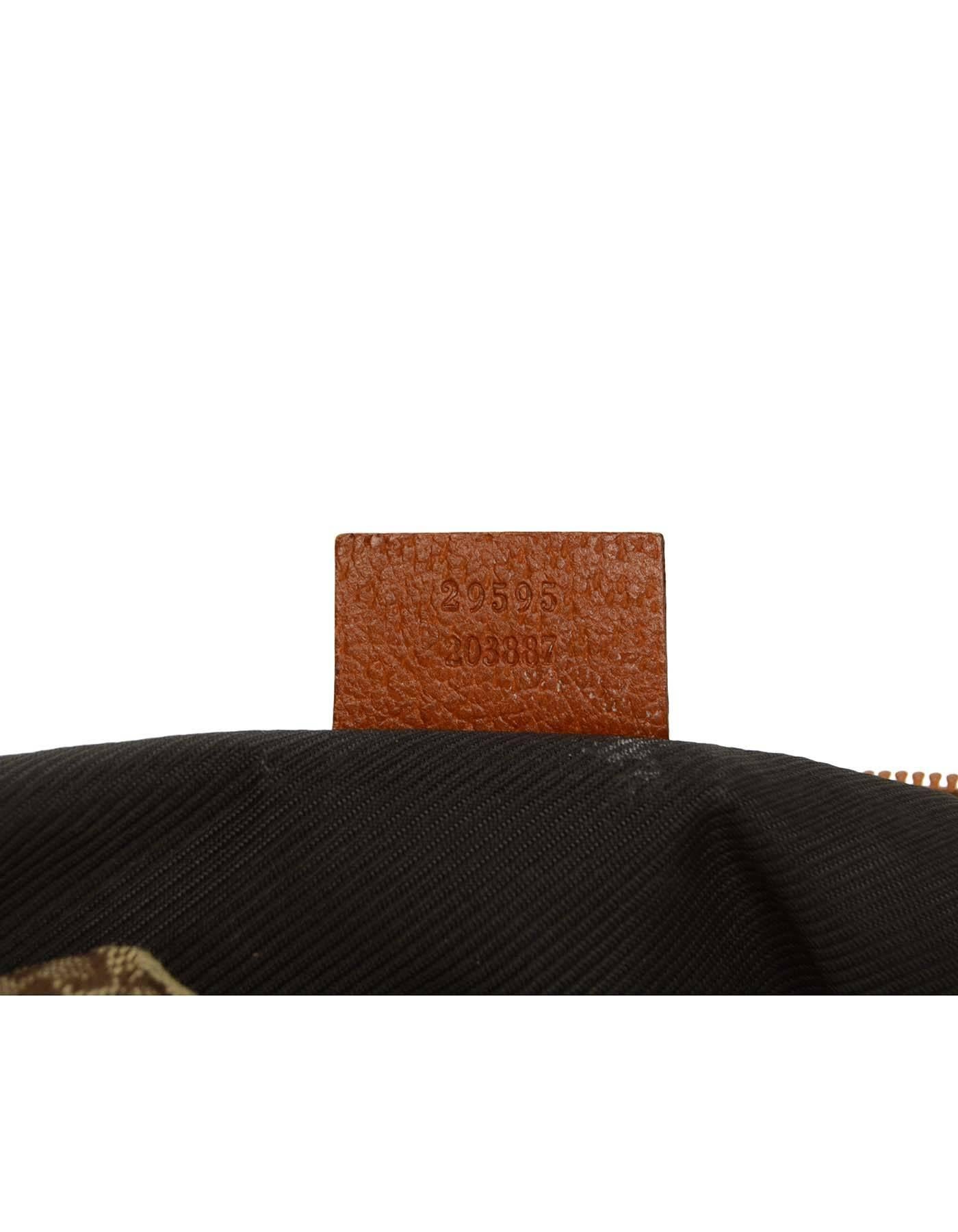 Gucci Tan Monogram Cosmetic Pouch 2