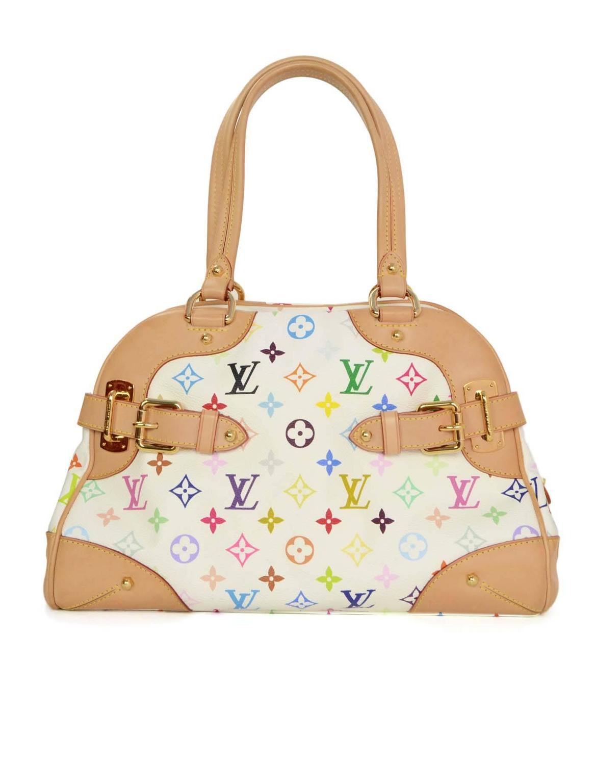 Louis Vuitton Multi-Colored Monogram Claudia Tote Bag GHWRT. $2,270 For Sale at 1stdibs