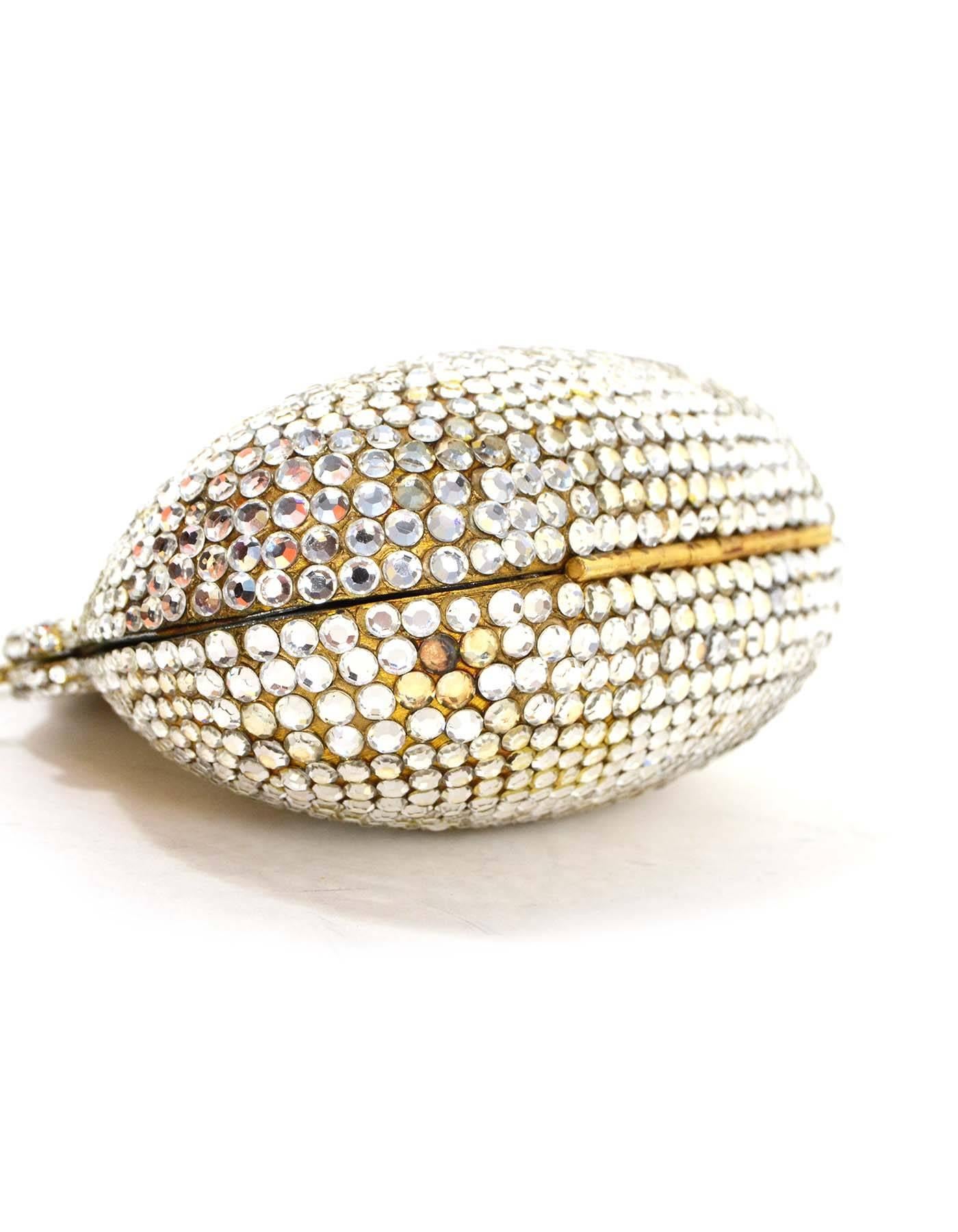 Women's Judith Leiber Vintage '90s Crystal Minaudiere Evening Bag GHW