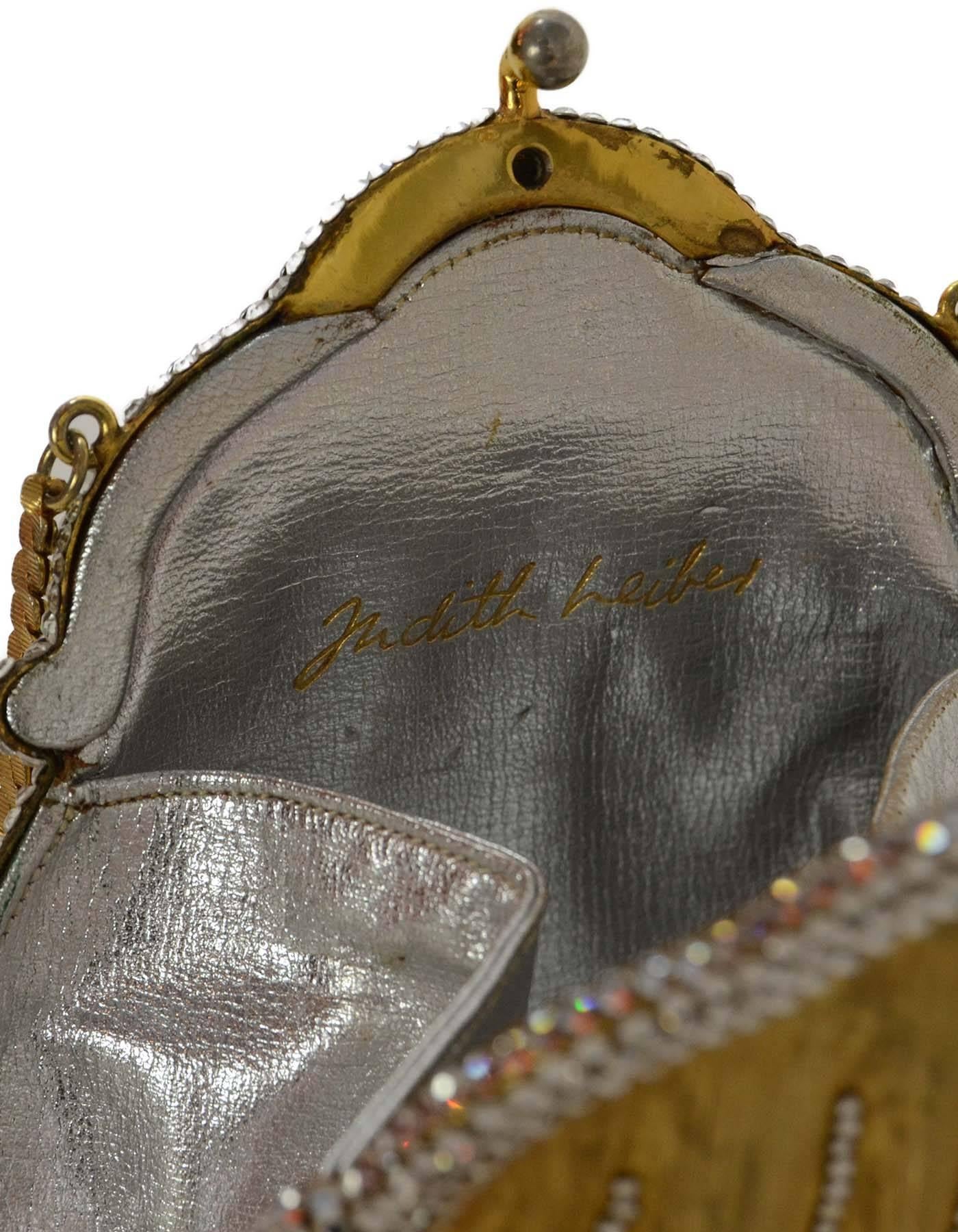 Judith Leiber Vintage '90s Crystal Minaudiere Evening Bag GHW 4