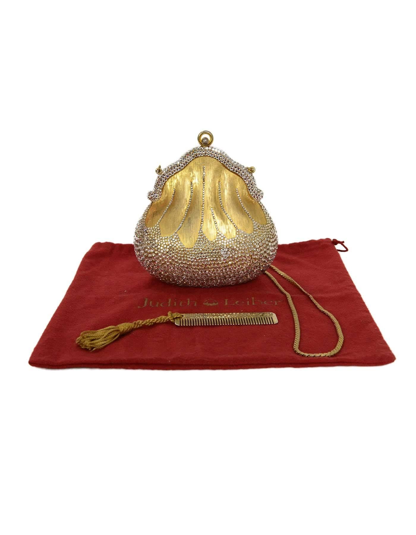 Judith Leiber Vintage '90s Crystal Minaudiere Evening Bag GHW 5