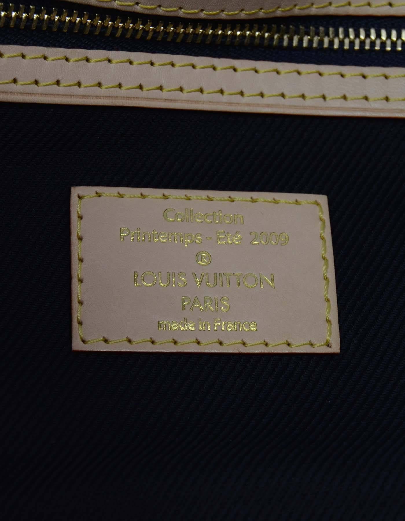 Louis Vuitton Gold Monogram African Queen Limelight Clutch Bag GHW 1