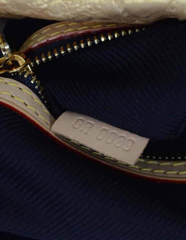 Louis Vuitton Gold Monogram African Queen Limelight Clutch Bag GHW