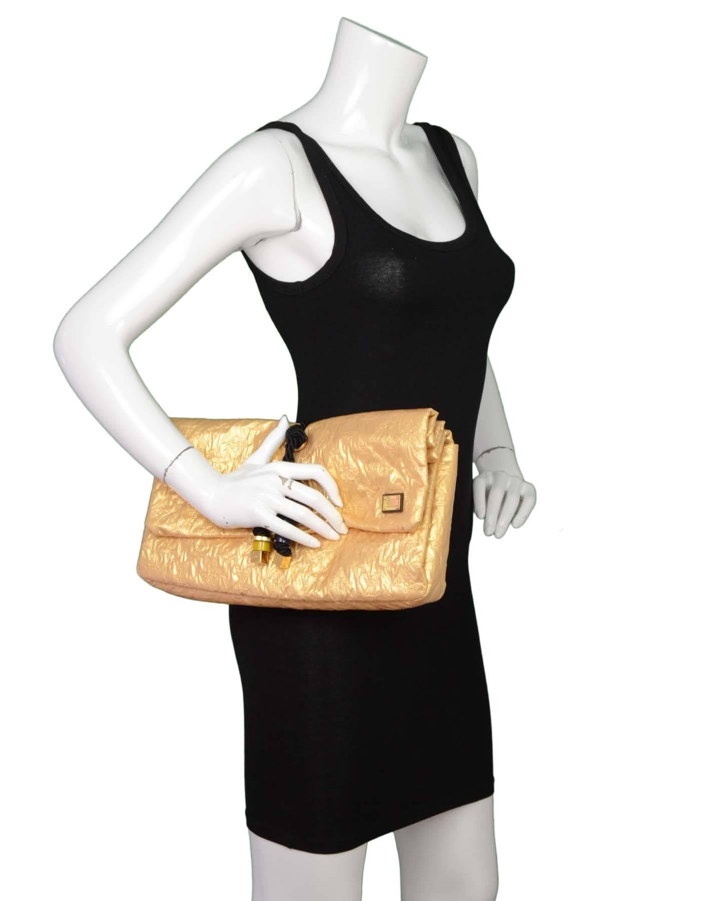 Louis Vuitton Gold Monogram African Queen Limelight Clutch Bag GHW 4