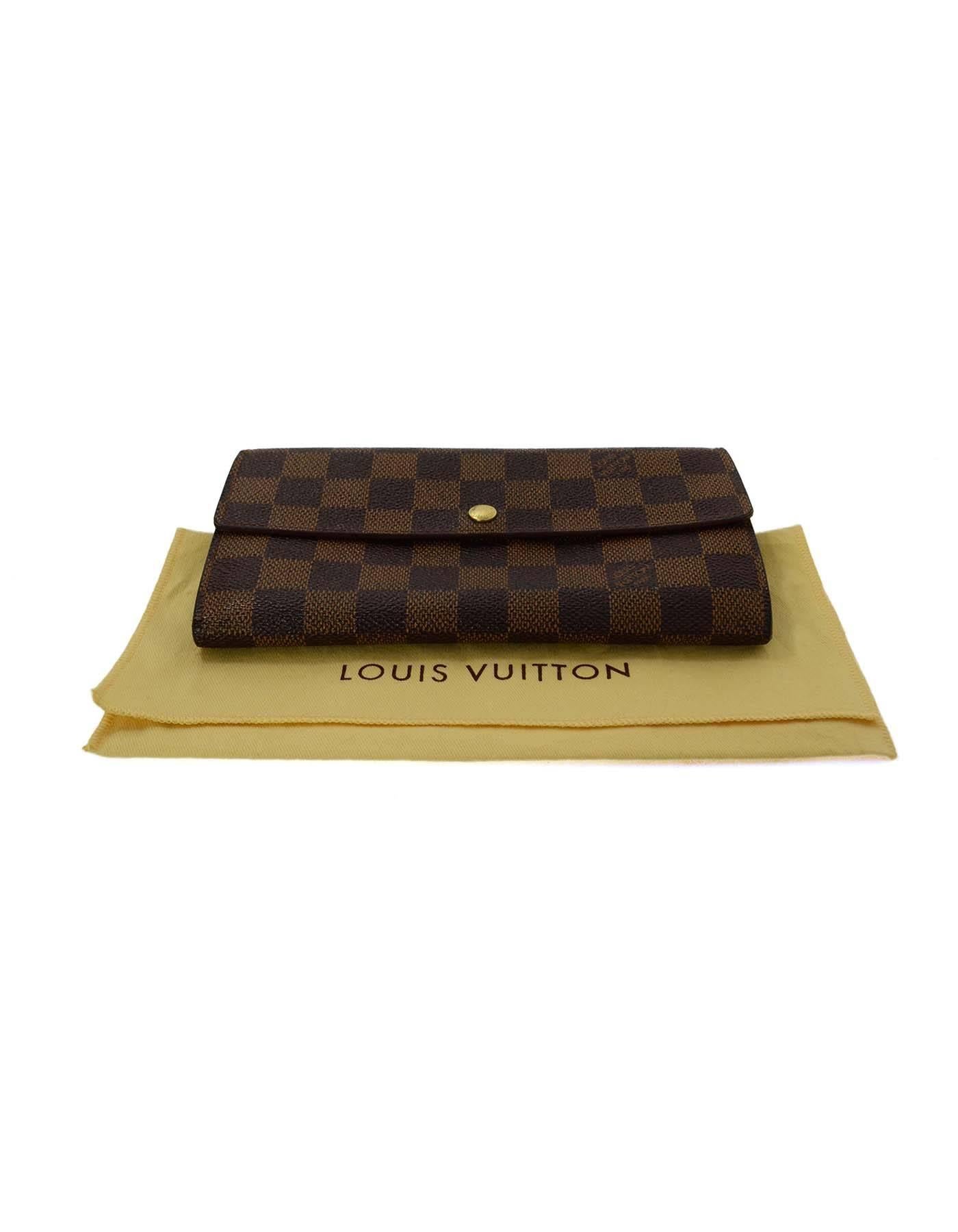 Louis Vuitton Vintage '97 Damier 'Sarah' Wallet GHW 3