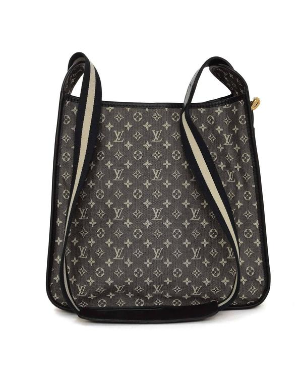 Louis Vuitton Navy Mini Lin &#39;Mary Kate Besace&#39; Crossbody Bag GHW For Sale at 1stdibs