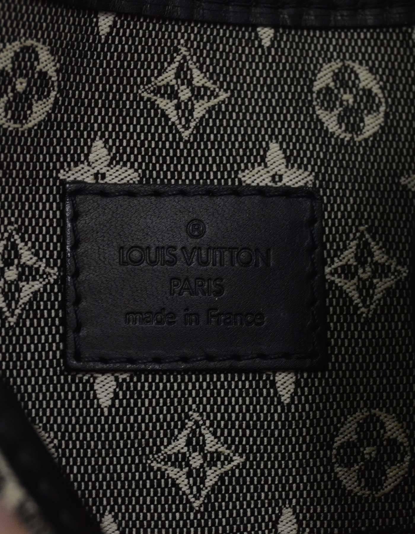 Louis Vuitton Marineblaue Mini Lin ''Mary Kate Besace'' Umhängetasche GHW 3