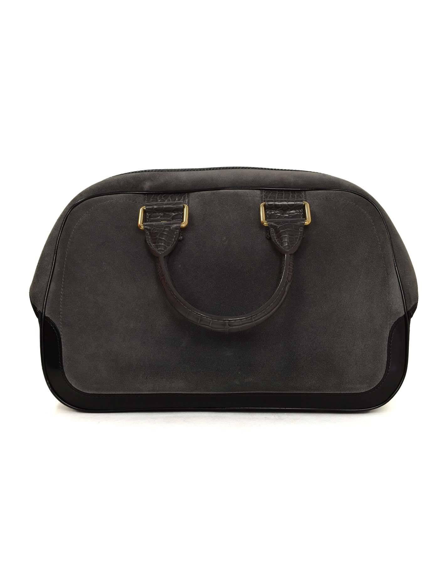 Louis Vuitton Graue Havane-Schalentasche aus Wildleder, gestempelt GM, Neu 2.270 $ im Zustand „Hervorragend“ in New York, NY