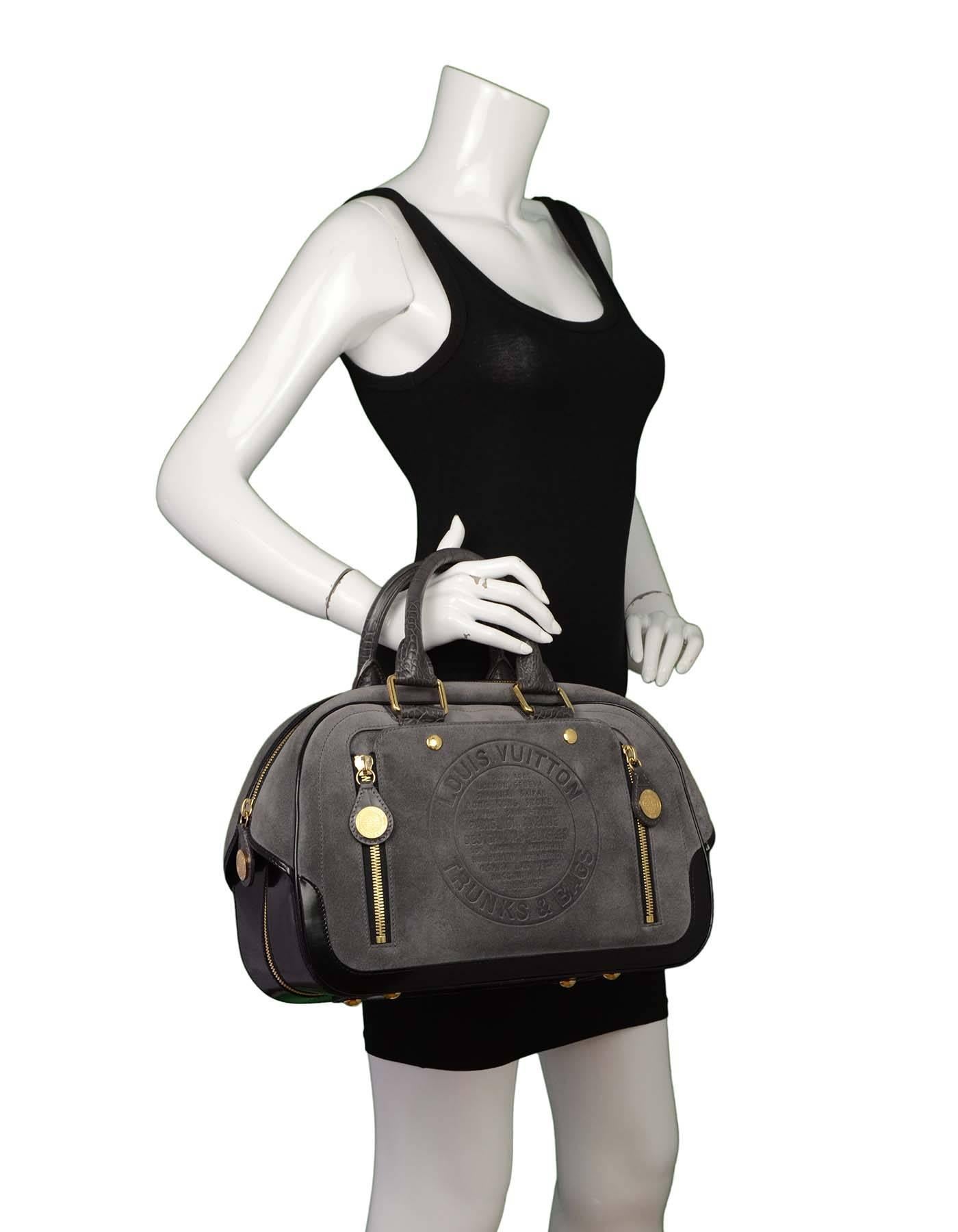Louis Vuitton Graue Havane-Schalentasche aus Wildleder, gestempelt GM, Neu 2.270 $ 6