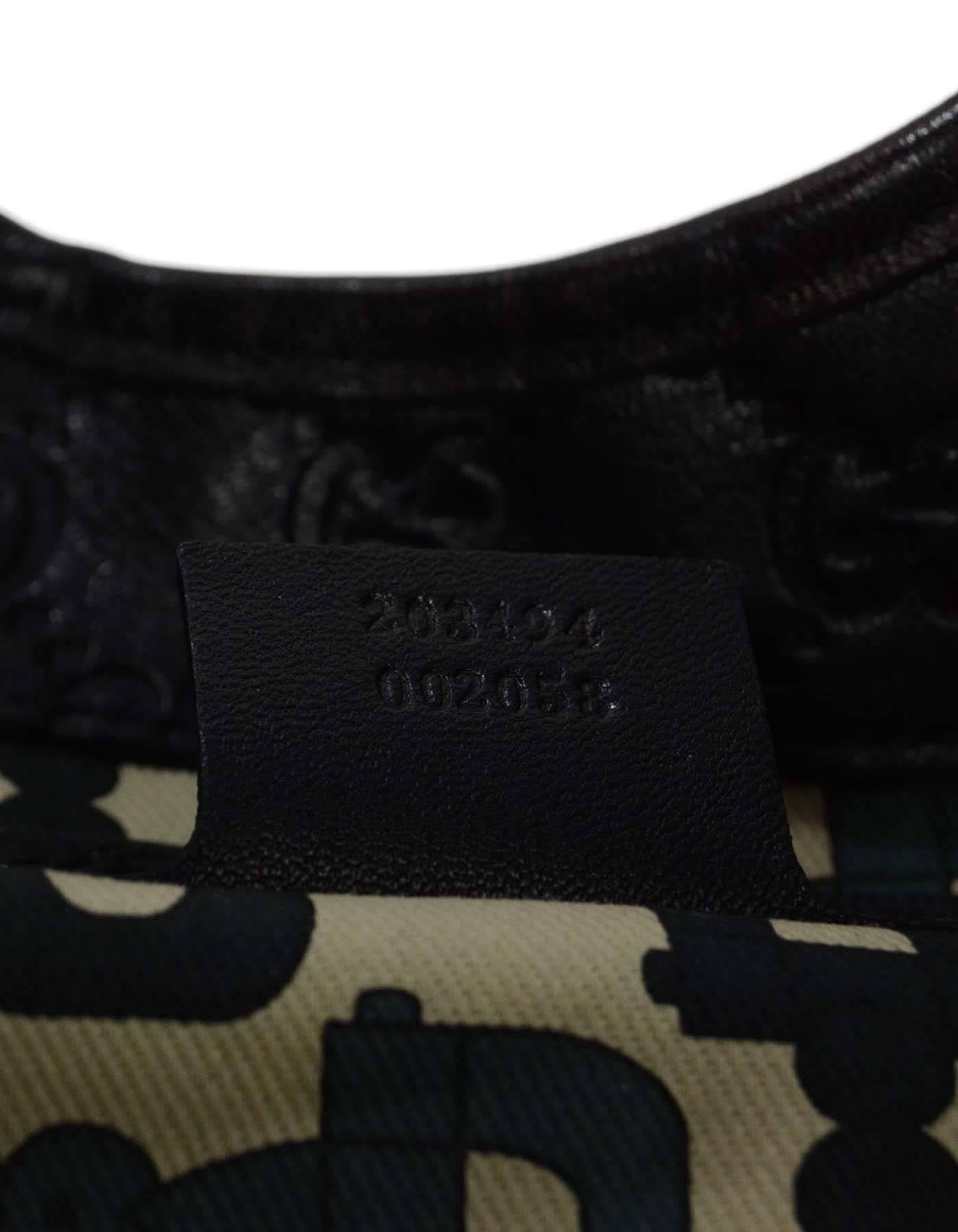 Gucci Black Guccissima Leather Joy Medium Shoulder Bag  2