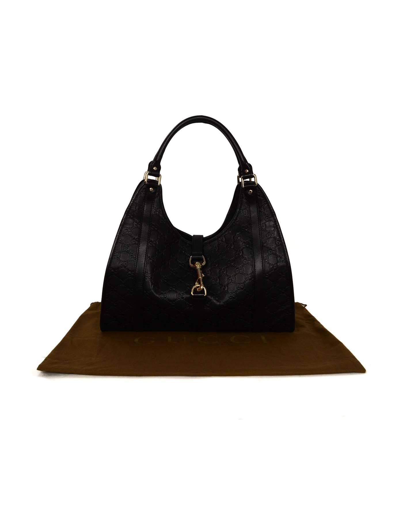 Gucci Black Guccissima Leather Joy Medium Shoulder Bag  3