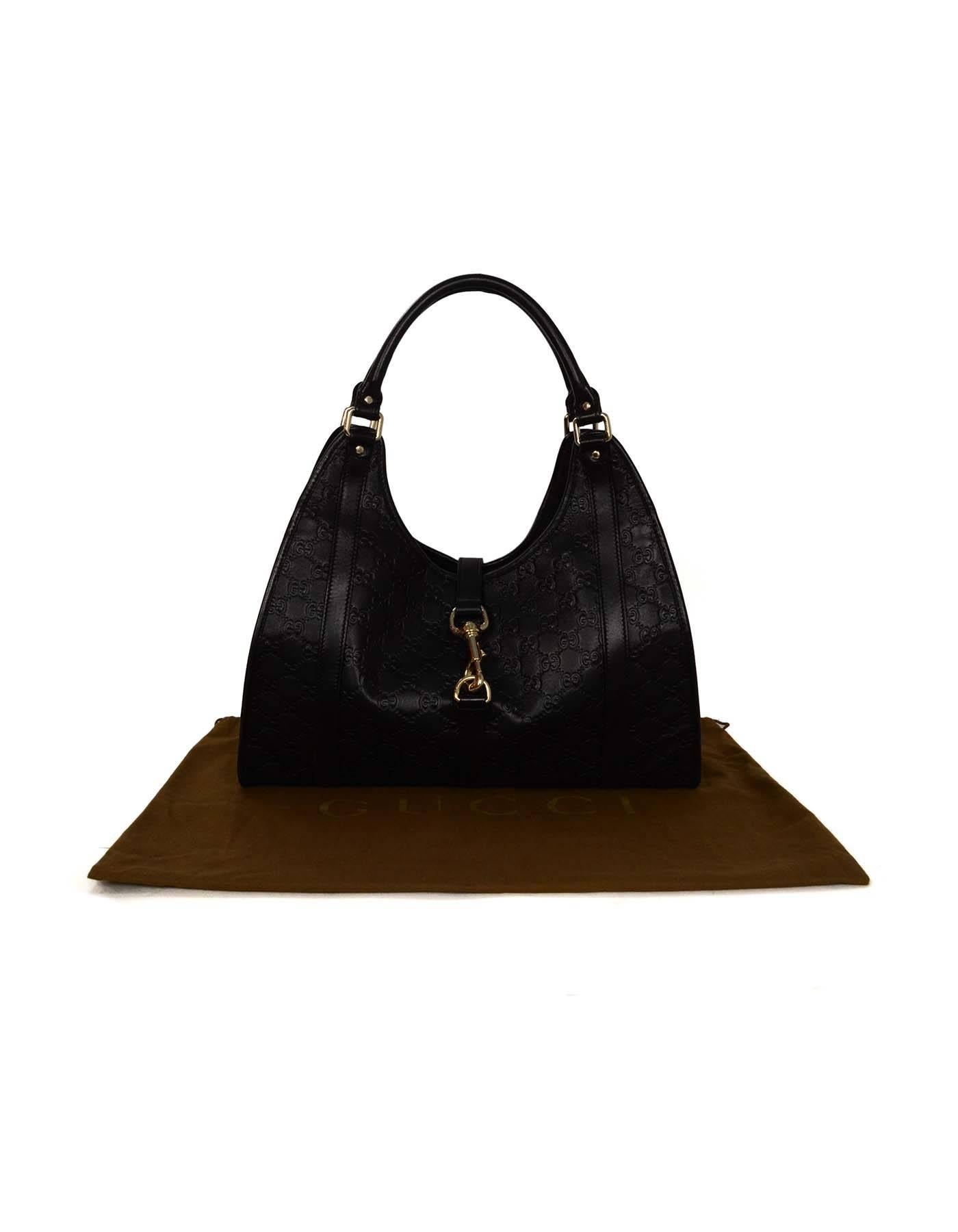 Gucci Schwarz Guccissima Leder Joy Medium Umhängetasche 5