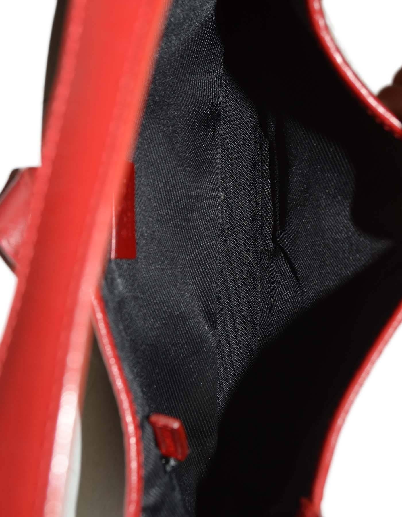 Gucci Jackie-O-Tasche aus Segeltuch mit Monogramm und rotem Leder GHW 2
