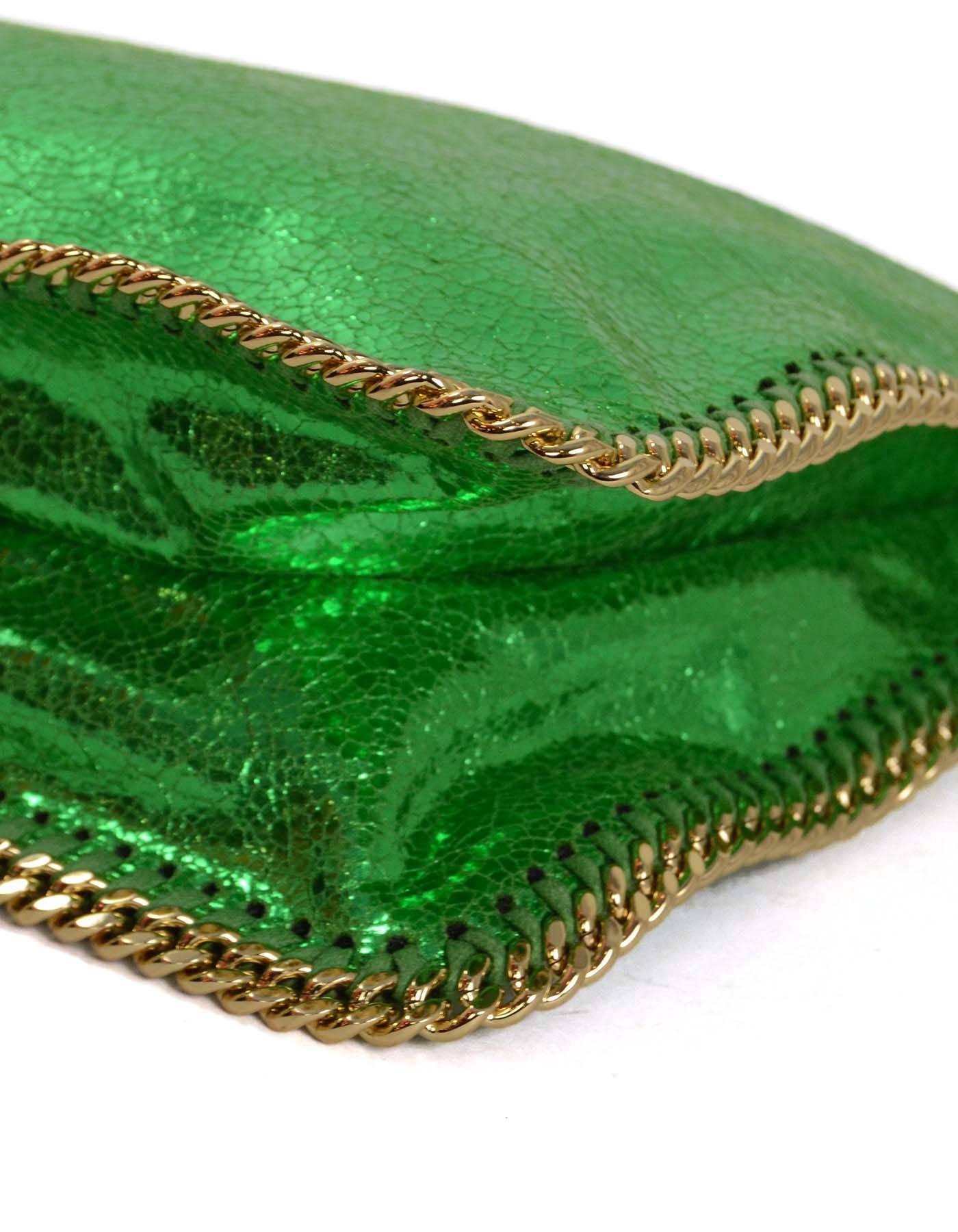 metalic green bag