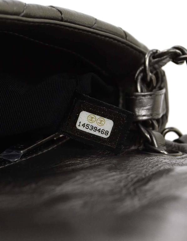 Chanel Metallic Distressed Chain Around Flap Bag SHW at 1stDibs