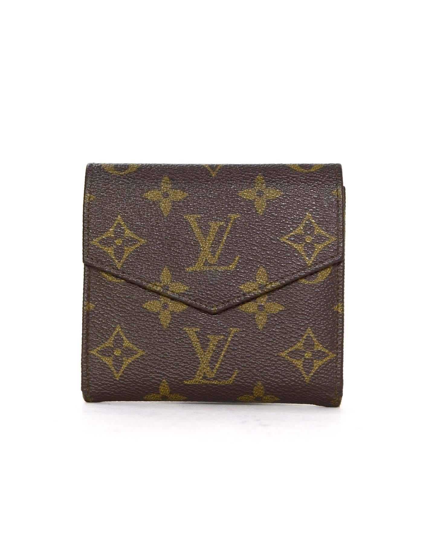 Louis Vuitton Vintage ''90 Monogrammiertes Snap-Brieftasche GHW im Zustand „Hervorragend“ in New York, NY