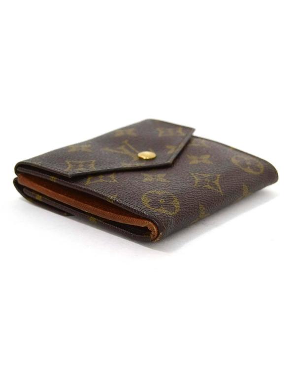 Louis Vuitton Vintage &#39;90 Monogram Small Snap Wallet GHW For Sale at 1stdibs