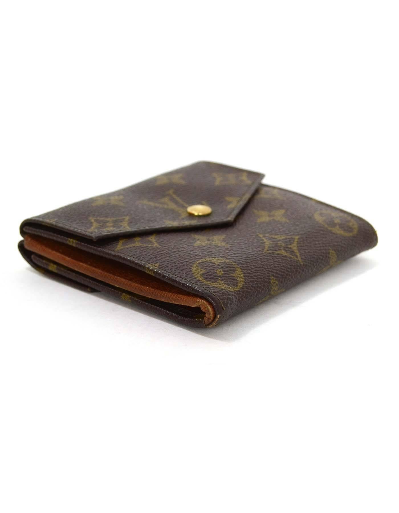 Louis Vuitton Vintage ''90 Monogrammiertes Snap-Brieftasche GHW Damen