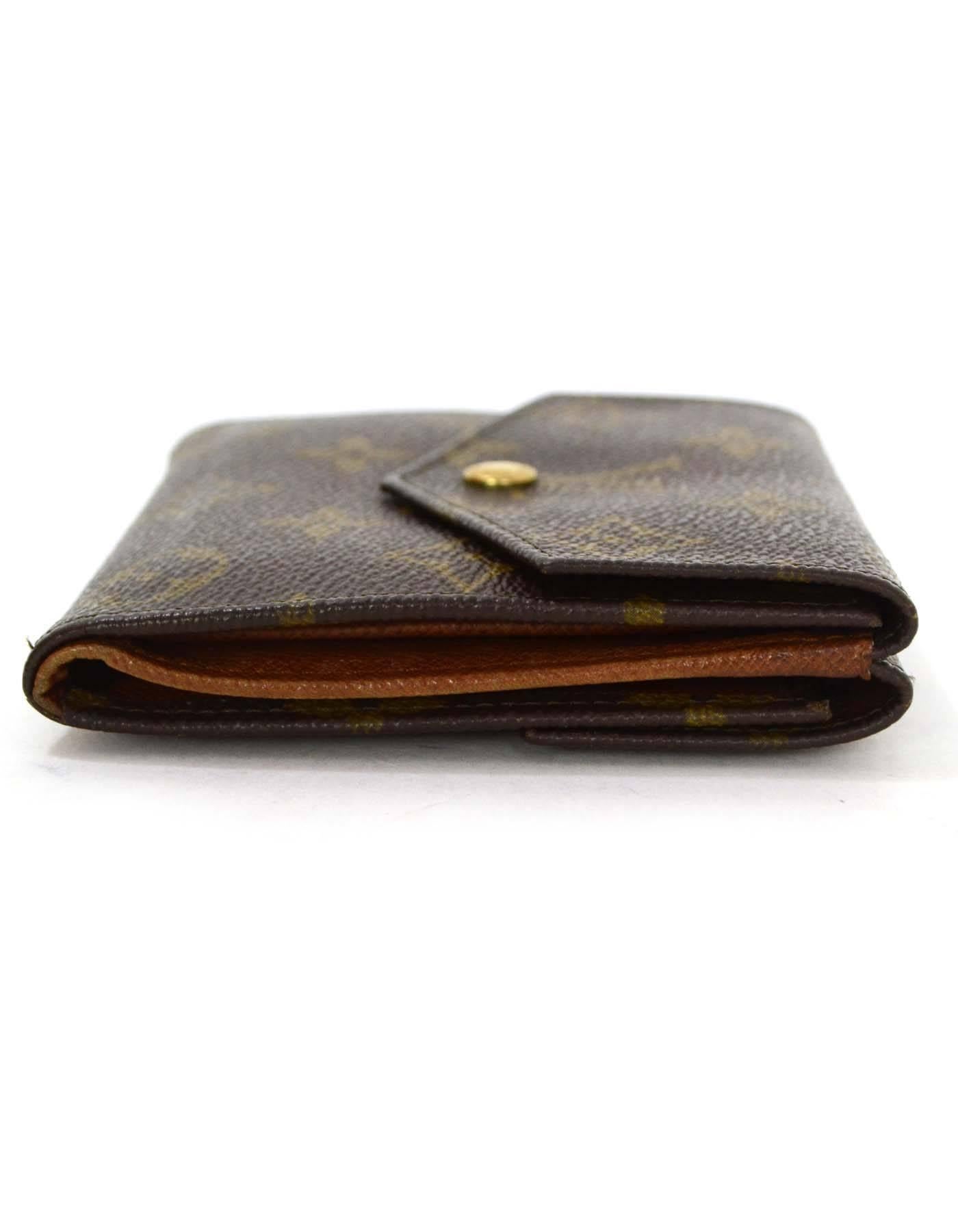 Louis Vuitton Vintage ''90 Monogrammiertes Snap-Brieftasche GHW 1