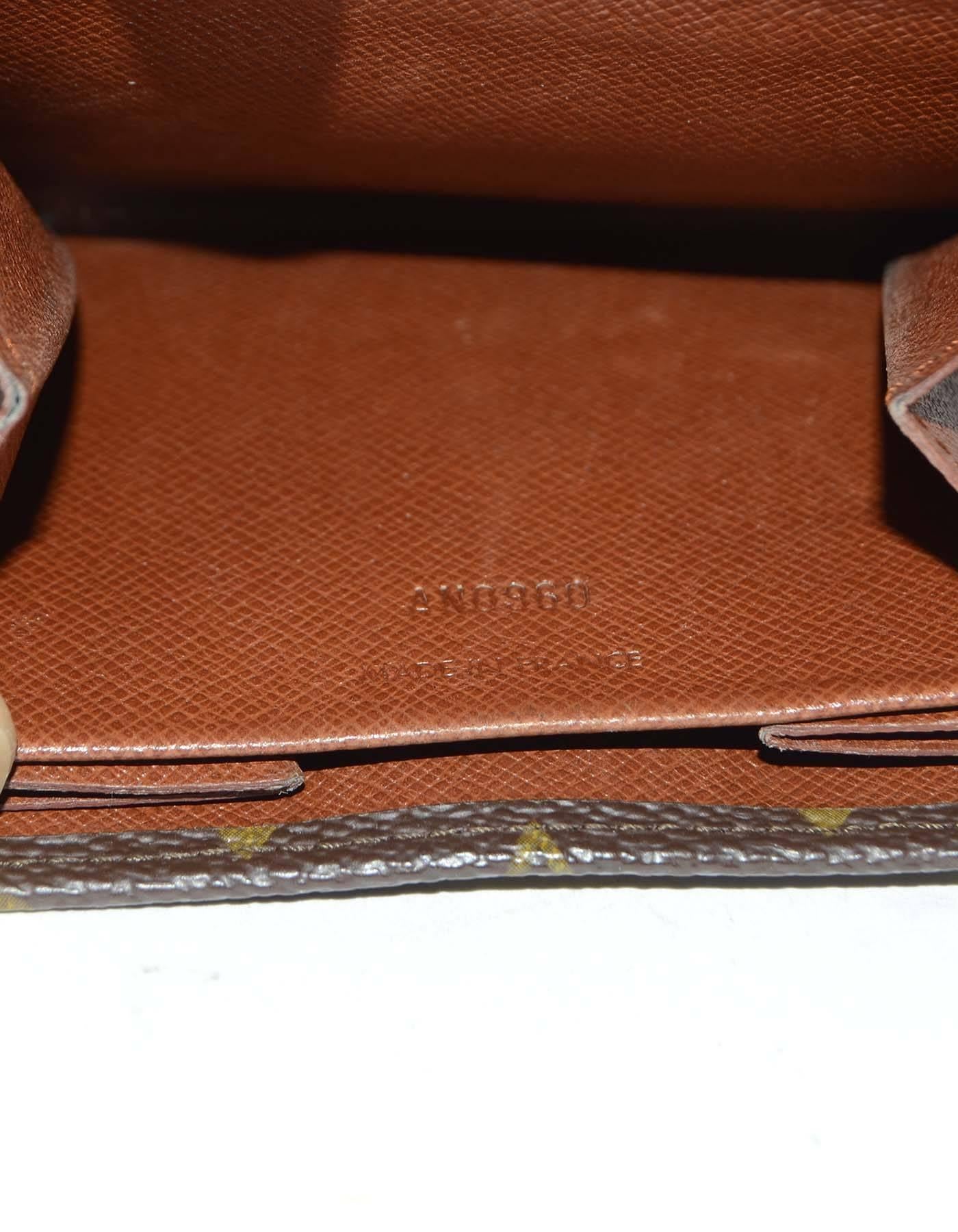 Louis Vuitton Vintage ''90 Monogrammiertes Snap-Brieftasche GHW 2