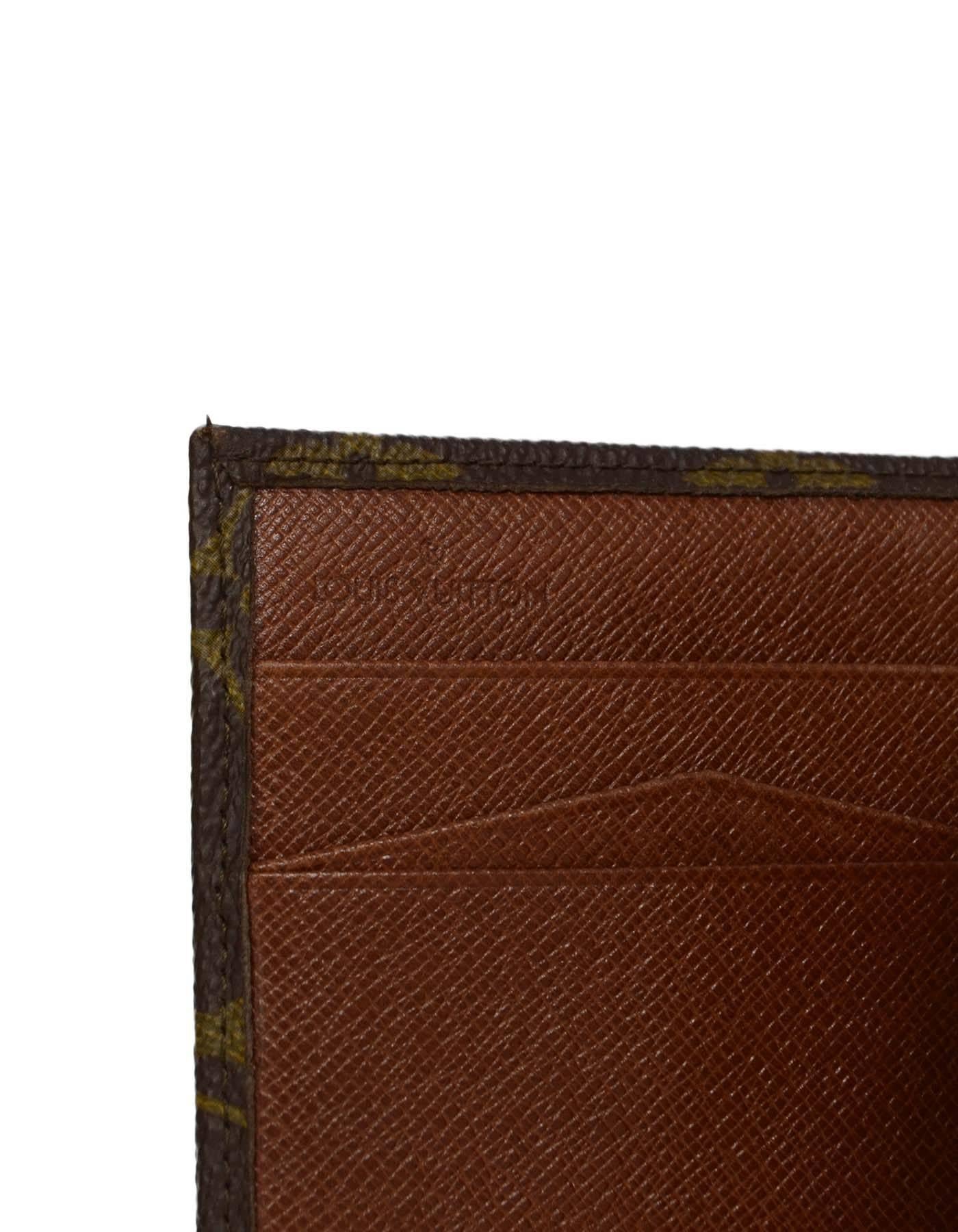 Louis Vuitton Vintage ''90 Monogrammiertes Snap-Brieftasche GHW 3