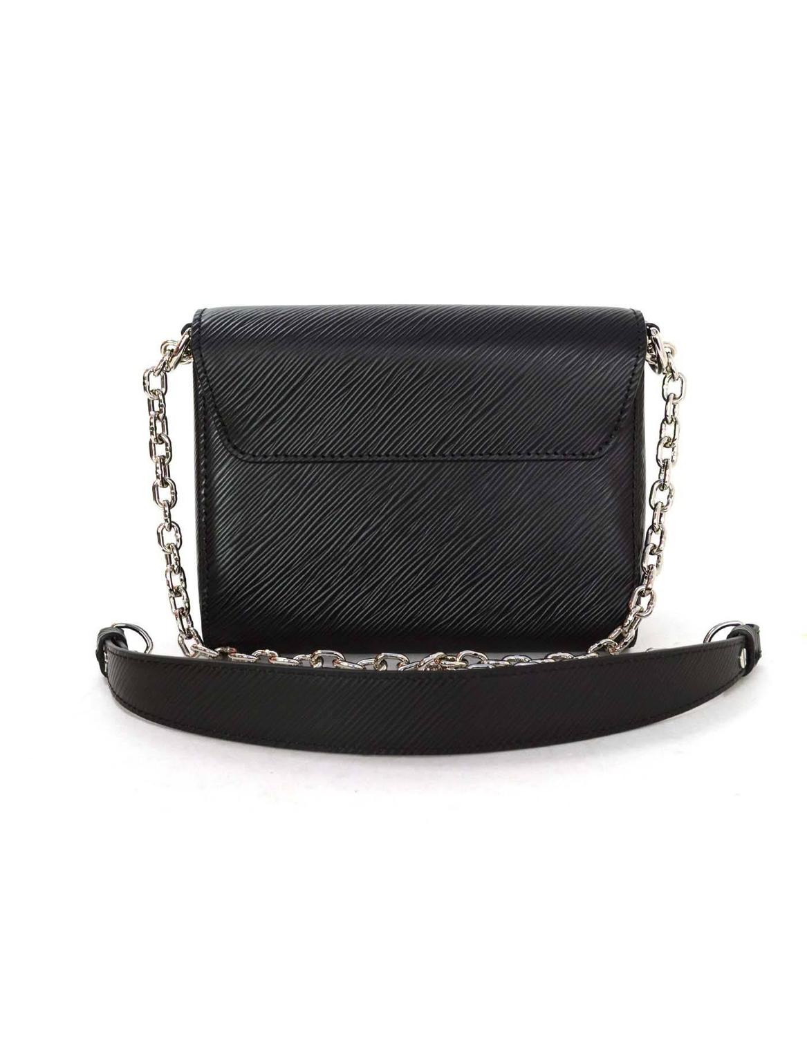 Louis Vuitton NEW Black Epi Twist PM Bag SHW rt. $3,250 For Sale at 1stdibs