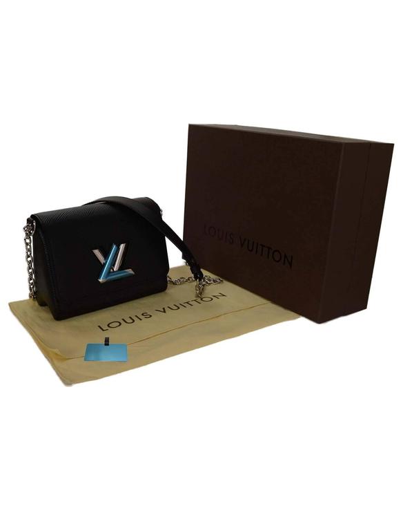 Louis Vuitton NEW Black Epi Twist PM Bag SHW rt. $3,250 For Sale at 1stdibs