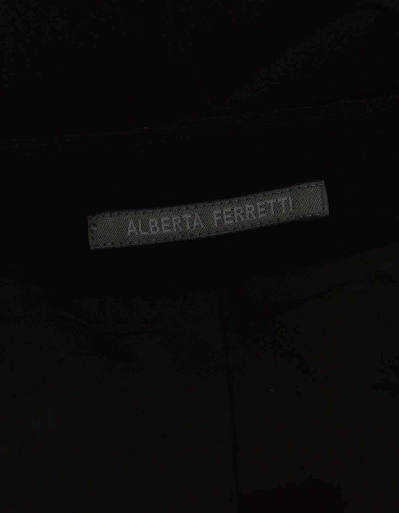 Women's Alberta Ferretti Black Wool Skirt sz 8