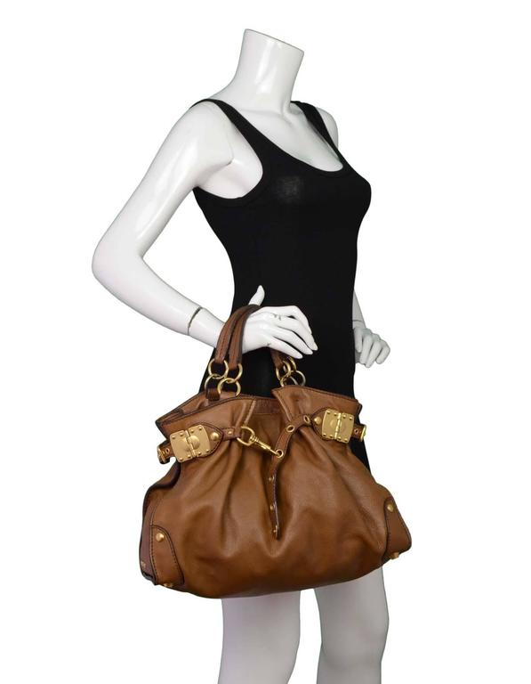 MIU MIU BELTED LEATHER TOTE HAND BAG MIU MIU Archive Belted