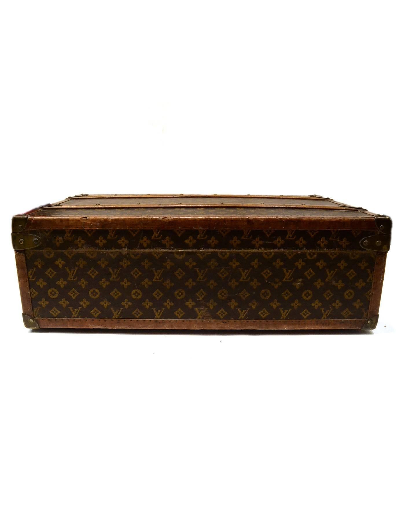Black Louis Vuitton Vintage Monogram Hard Suitcase