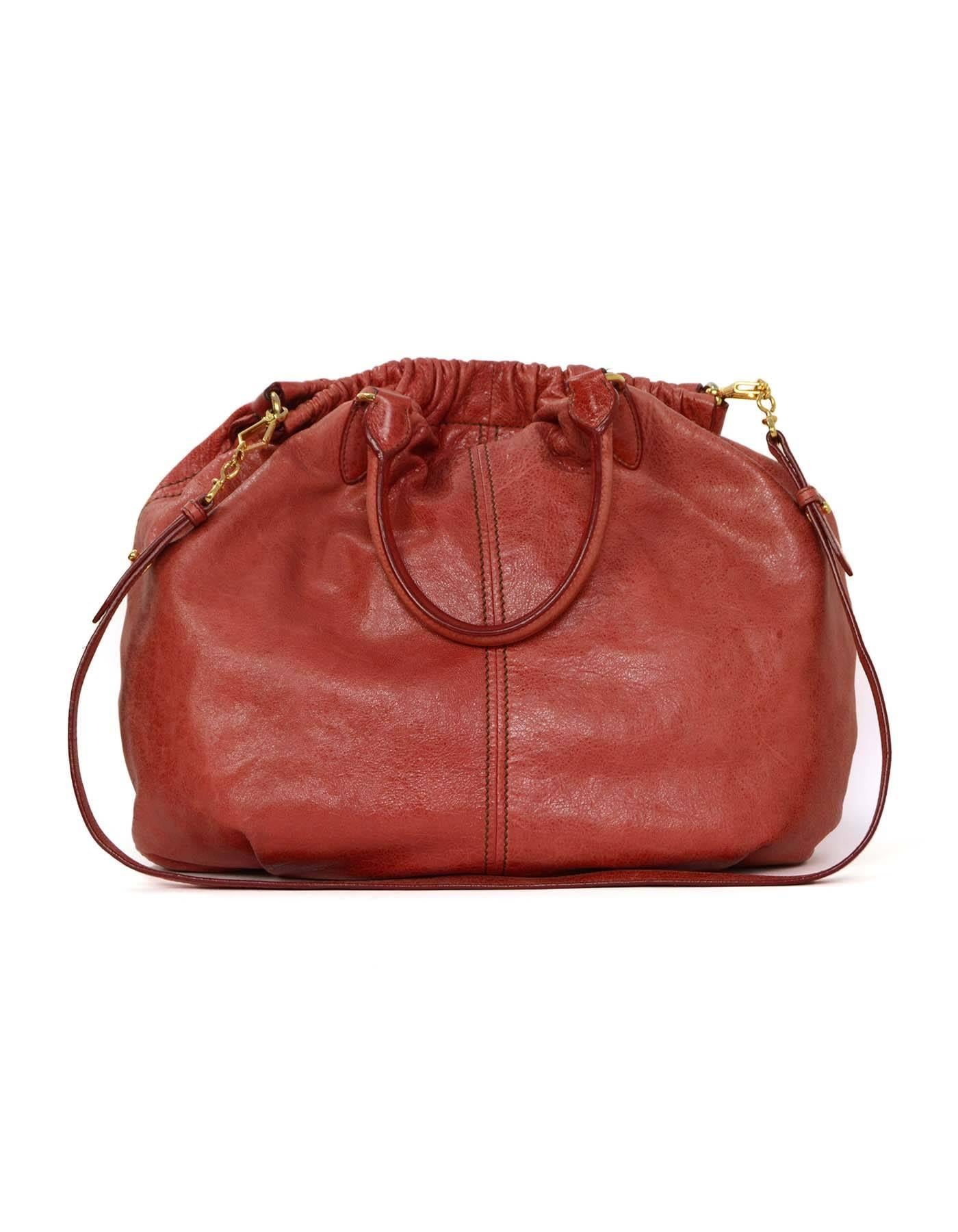 miu miu distressed leather bag