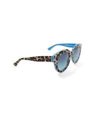 Dolce & Gabbana Leopard Print Cat Eye Sunglasses