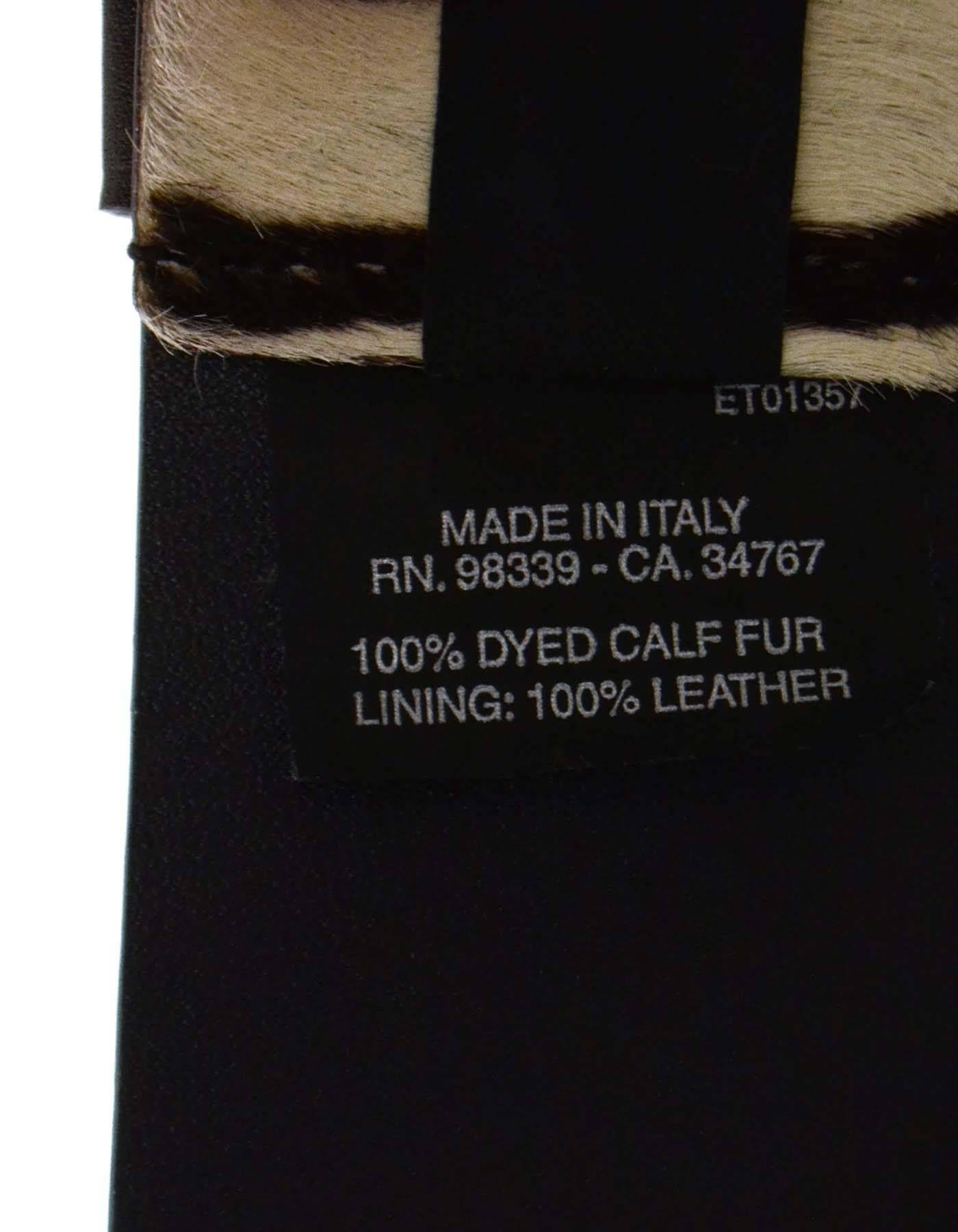 prada pony hair belt