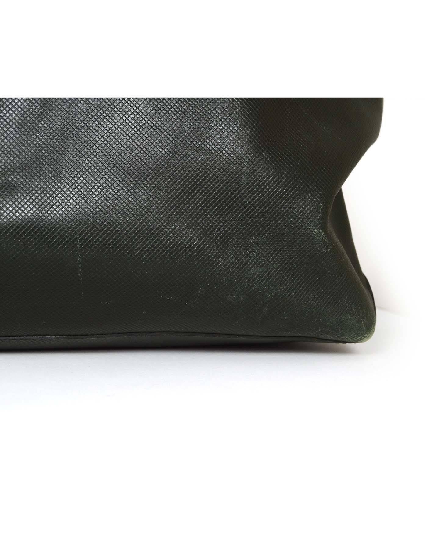 Women's or Men's Bottega Veneta Vintage Forest Green Leather XL Weekend Tote Bag