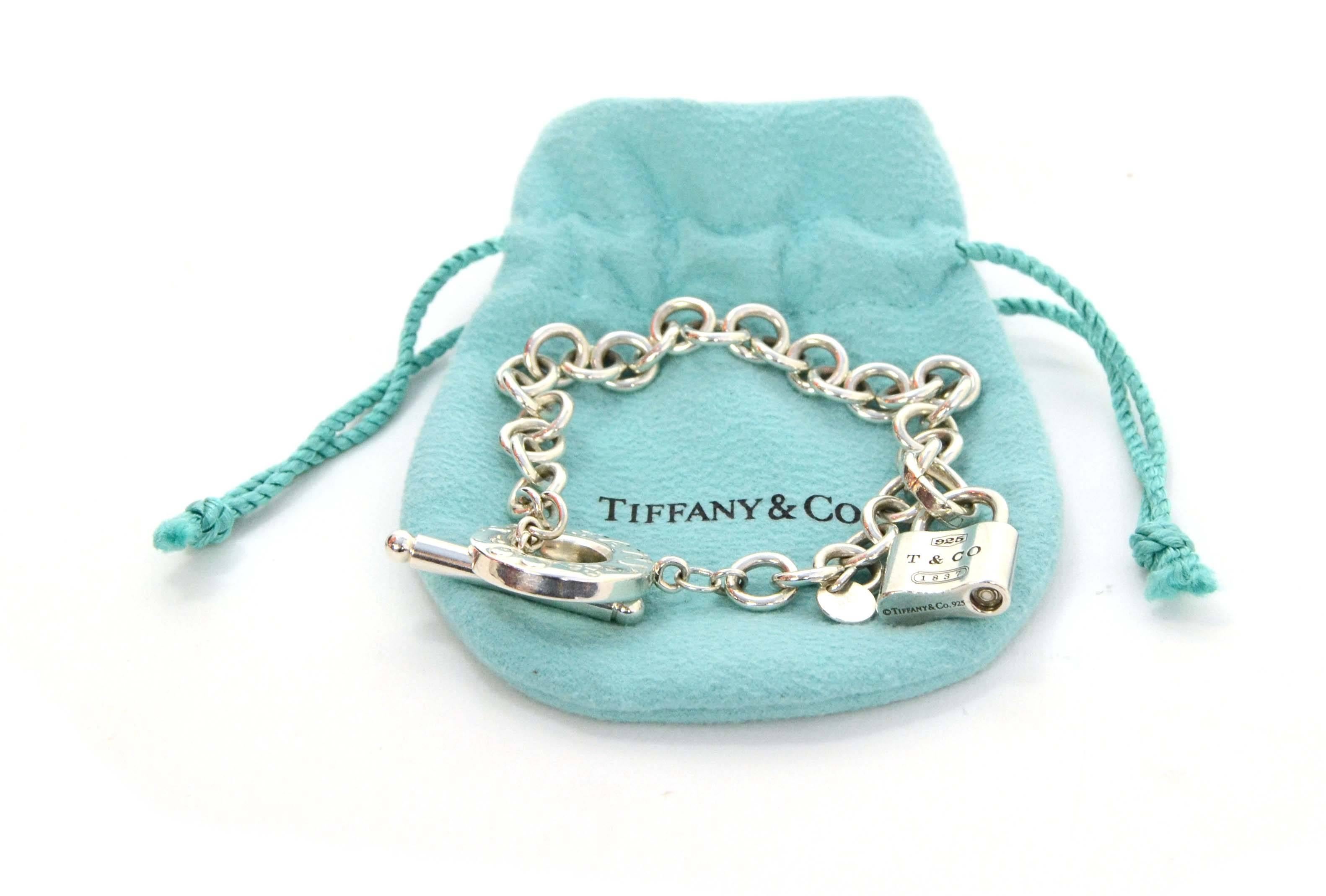 Tiffany & Co. Sterling Lock & Toggle Bracelet In Excellent Condition In New York, NY