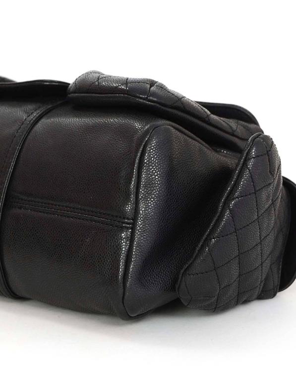 Chanel Black Caviar Rue Cambon Multi-Pocket Shoulder Bag SHW For Sale ...