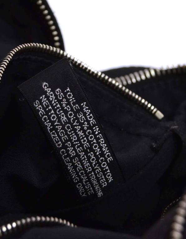 Hermes Black Canvas and Leather Acapulco Messenger Bag PHW For Sale at