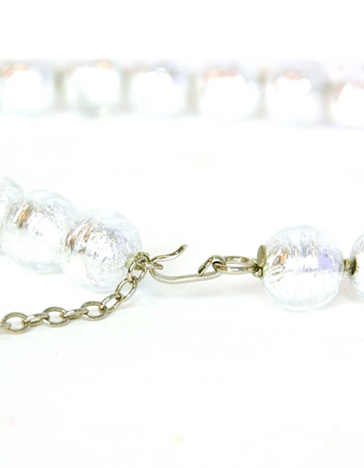 chanel clear necklace
