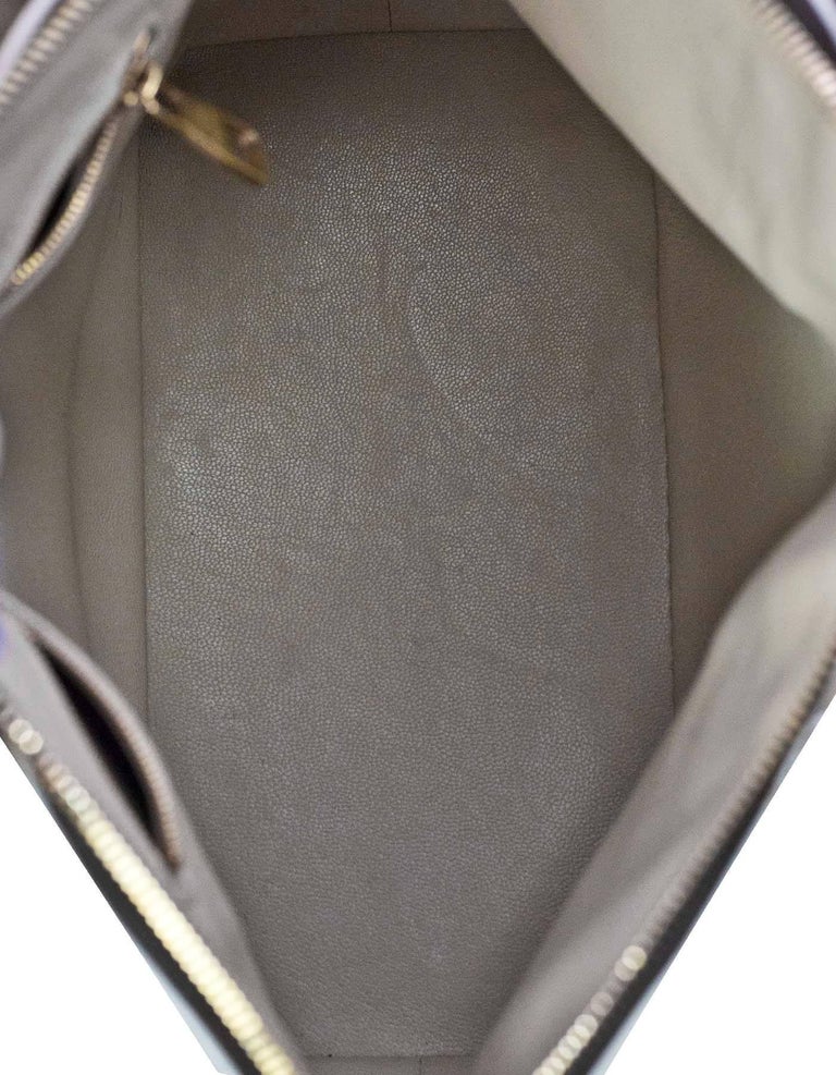 Louis Vuitton $4400 Caresse Lockit Boudoir Pochette MM Real Mink Fur Bag  LIMITED