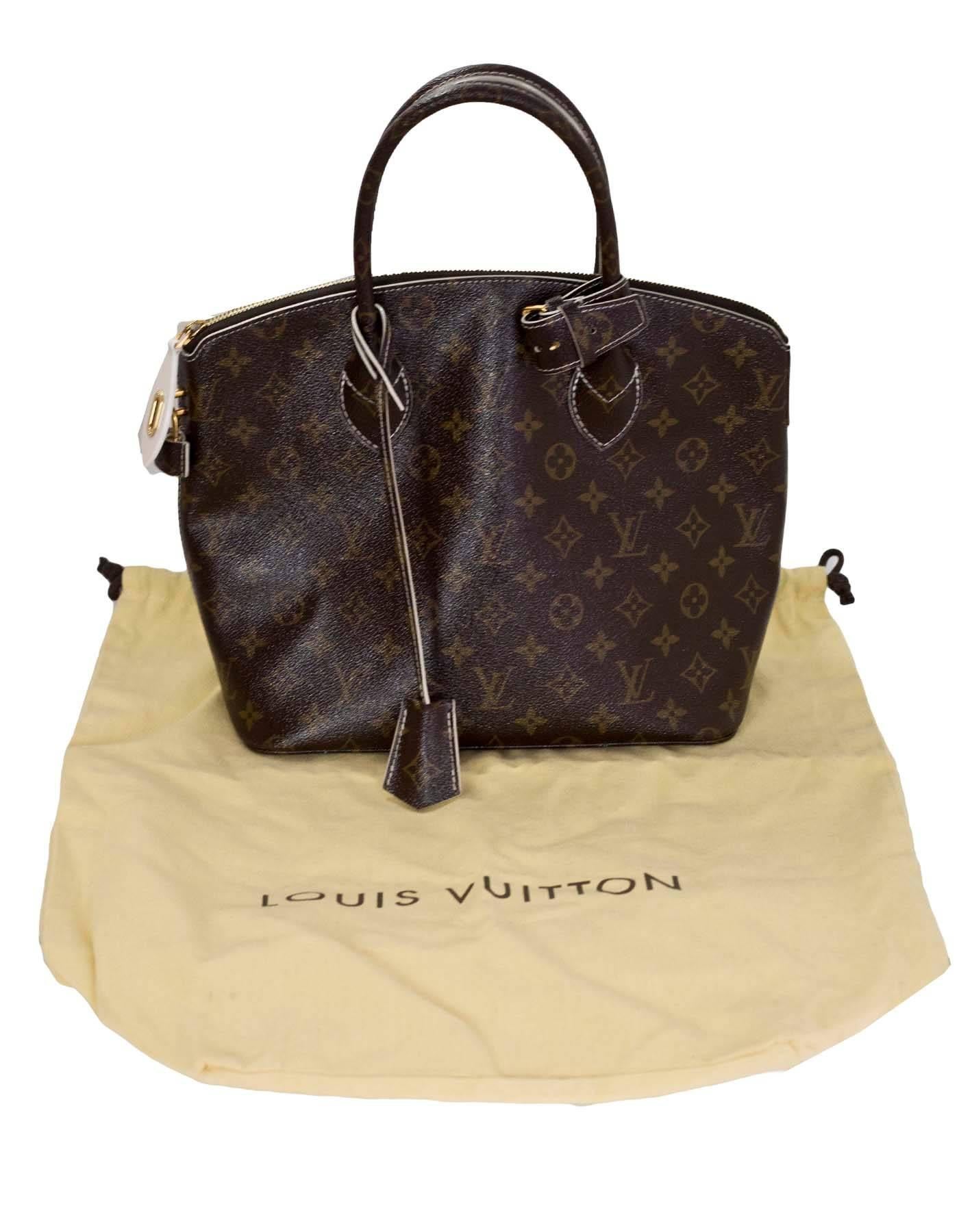 Louis Vuitton Limited Edition Monogram Fetish Lockit Bag rt. $3, 050 In Excellent Condition In New York, NY