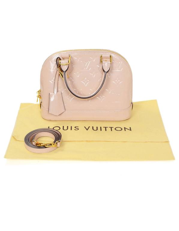 Louis Vuitton Alma BB Monogram Verni Ray Stripe Dunne Gold Handbag