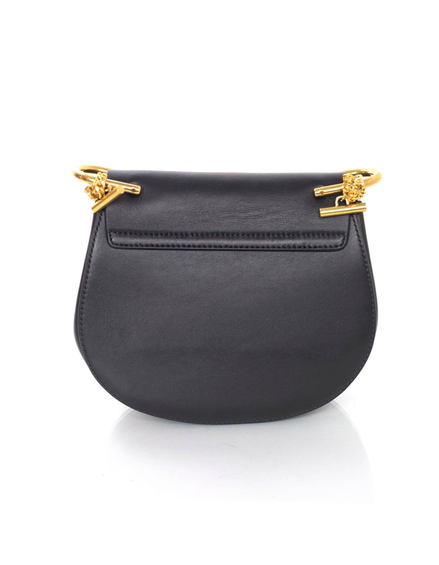 Chloe Black Leather Small Drew Studded Crossbody Bag rt. $2, 150 In Excellent Condition In New York, NY