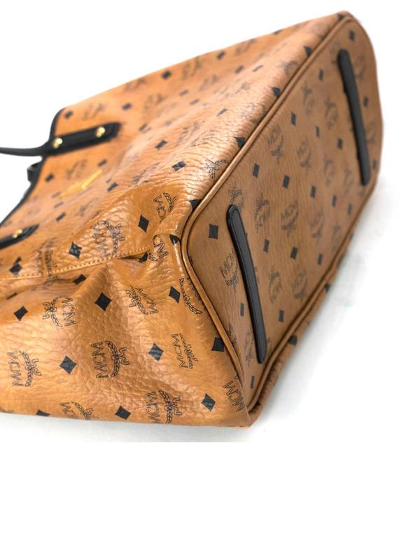 MCM Monogram Reversible Tote With Insert For Sale at 1stDibs