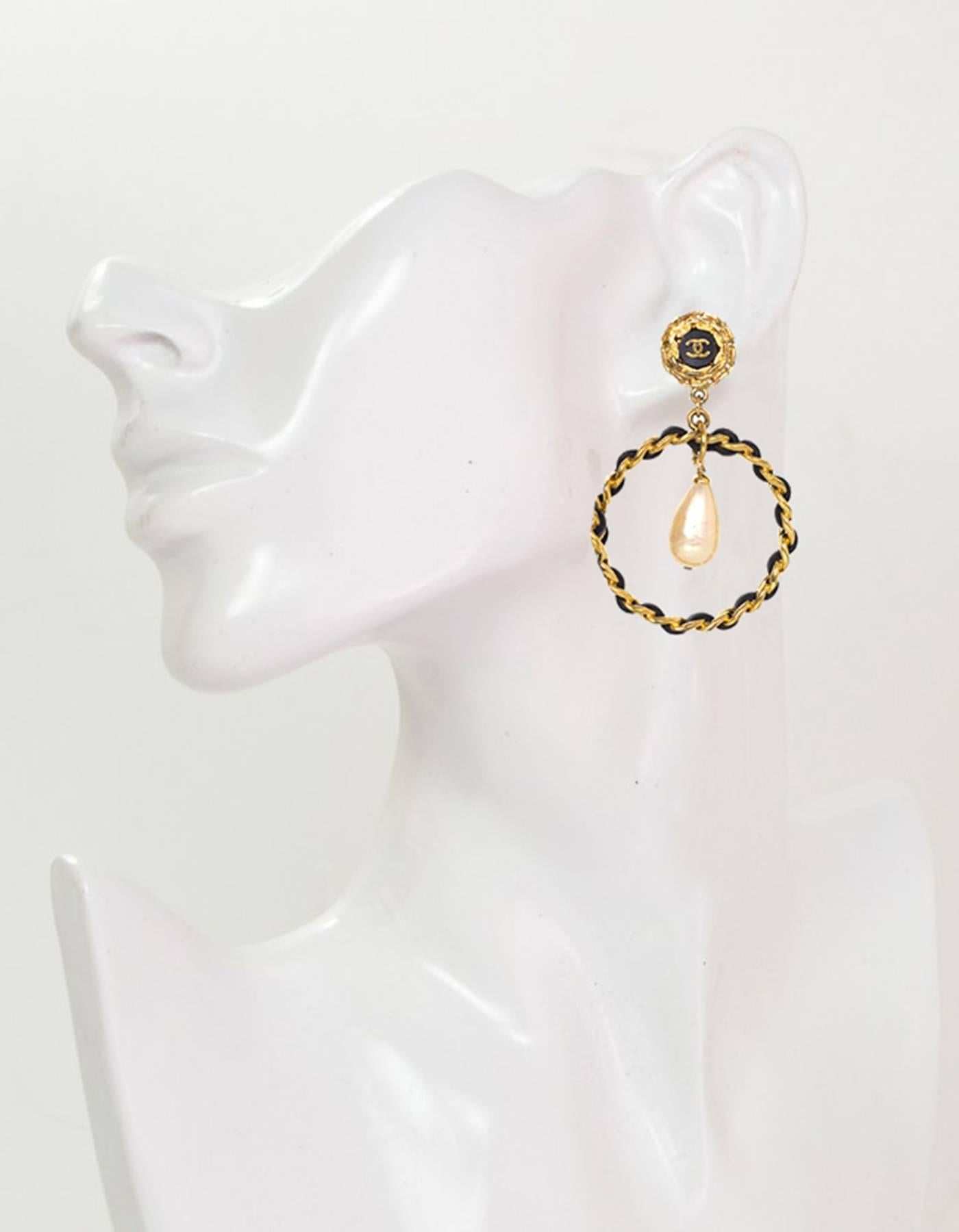 chanel earrings vintage clip ons