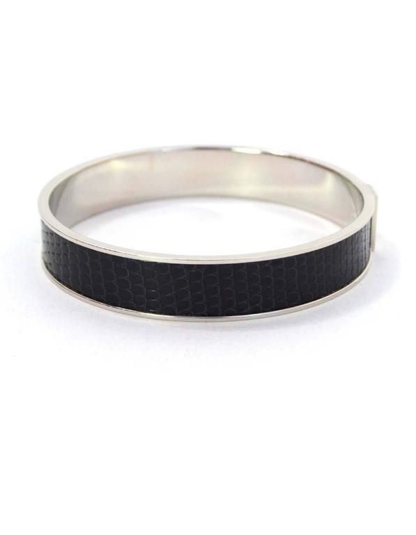 Hermes Black Kawaii 12 Lizard Bangle Bracelet at 1stDibs | hermes ...