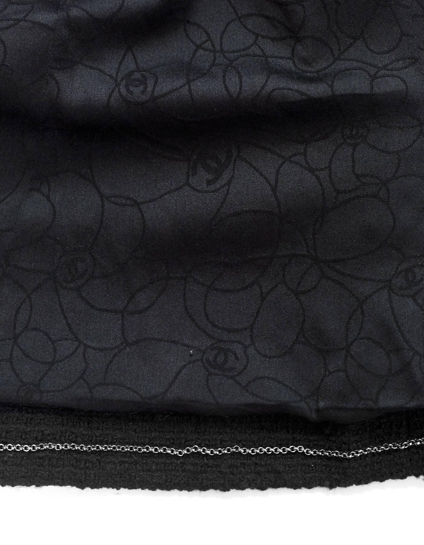 Chanel Black Boucle Jacket sz FR46 3