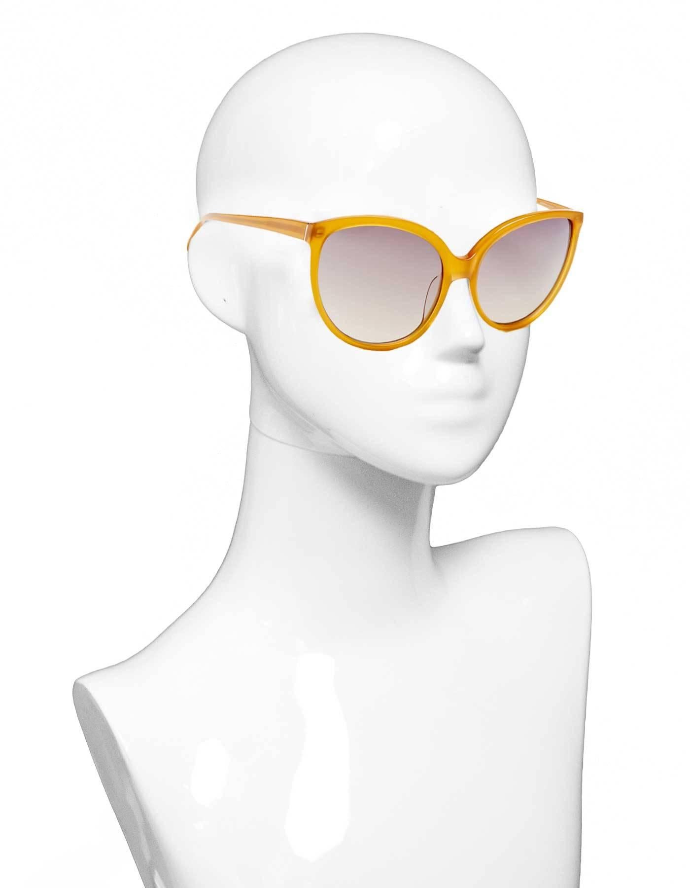 Linda Farrow Rust Cat Eye Sunglasses 1