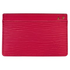 Louis Vuitton Dragon Fruit Pink Epi Leather Card Holder