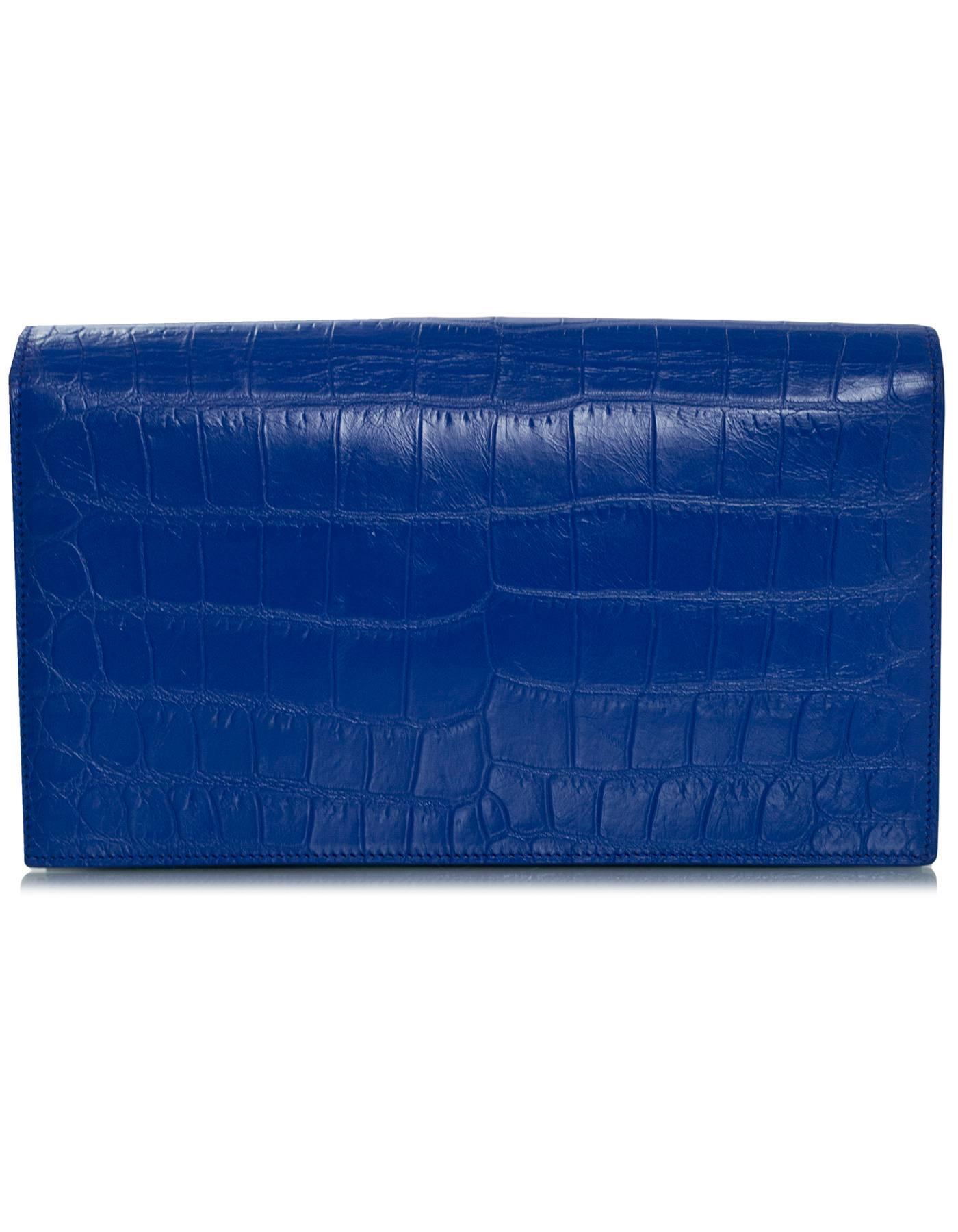 royal blue clutch bag